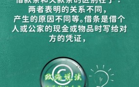 欠条和借条的区别是什么？如何正确使用？