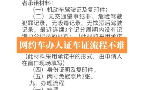 网约车司机证办理费用与流程详解