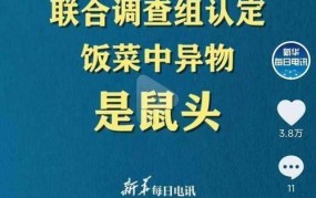 市监局确认饭菜异物为鸭脖：食品安全问题引关注