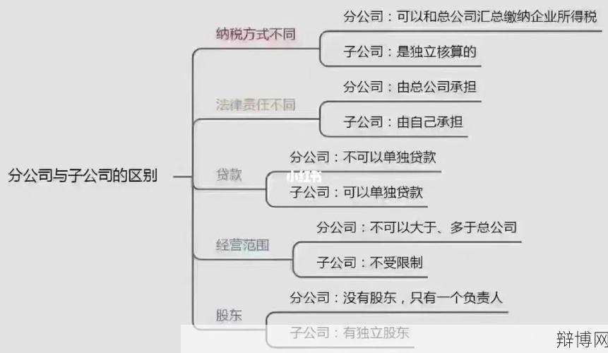 分公司与子公司有什么不同？如何区分？-辩博网