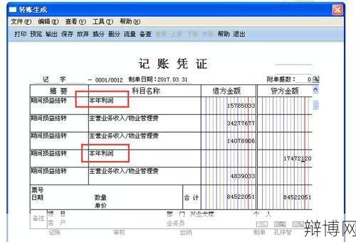 本年利润结转分录如何进行？有哪些注意事项？-辩博网