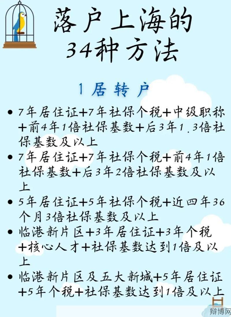 如何在上海落户？需要满足哪些条件？-辩博网