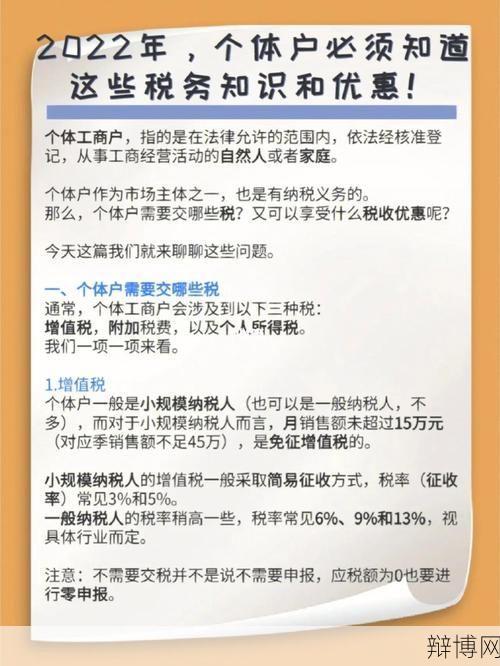 个体户怎么交税？有哪些税收优惠政策？-辩博网