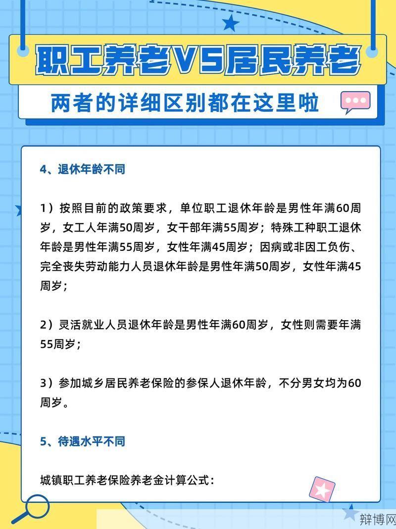 城乡居民养老保险与城镇职工养老保险有何不同？-辩博网