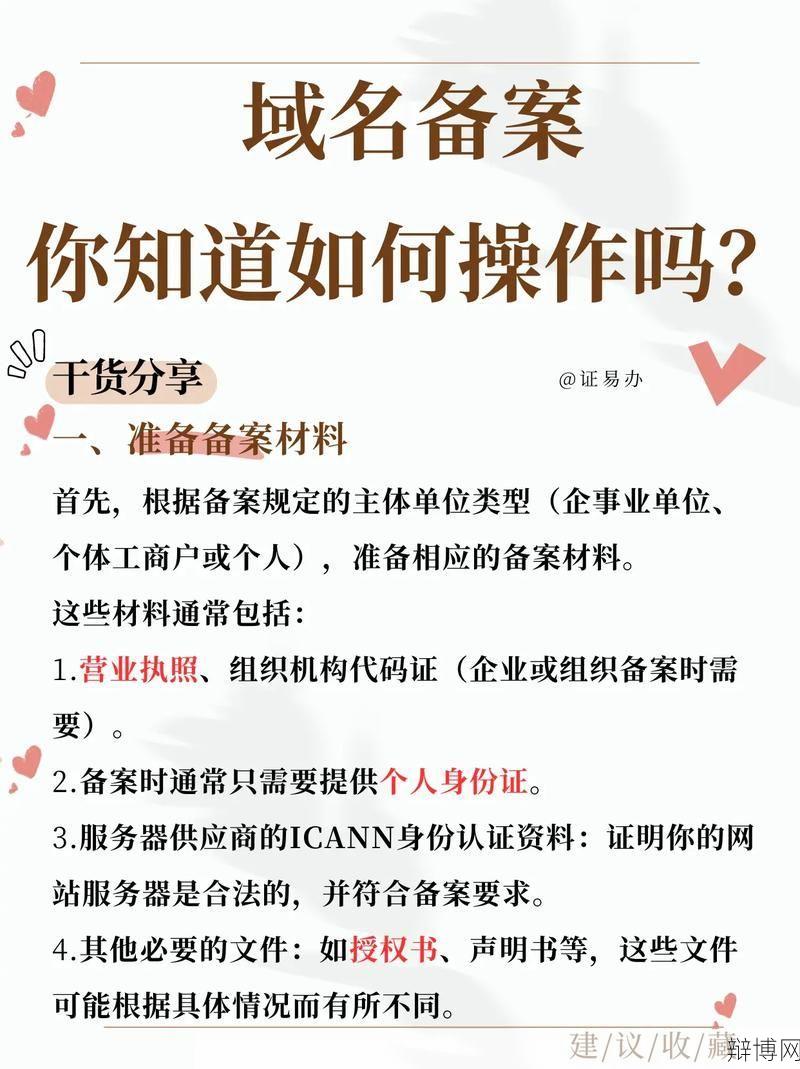 快速域名备案需要哪些材料？备案流程是怎样的？-辩博网